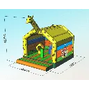 Giraffe springkasteel afmeting.webp