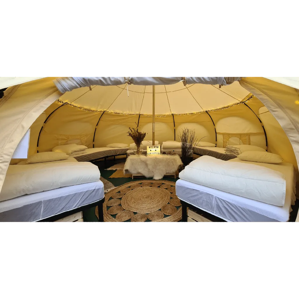 Ingerichte glamping tent huren.webp