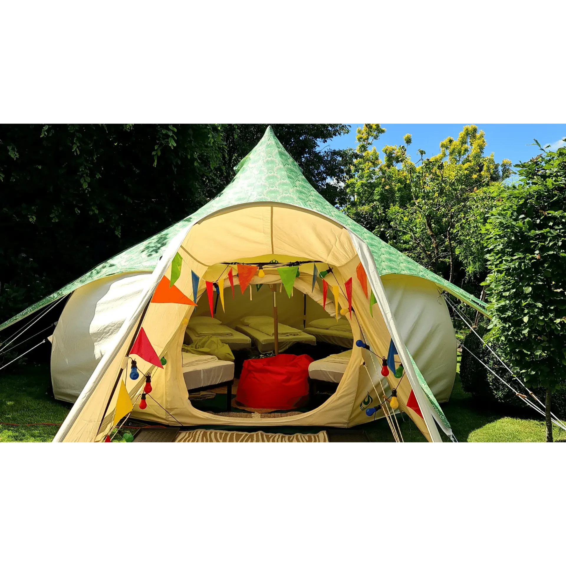 Verjaardag slaapfeestje glamping tent