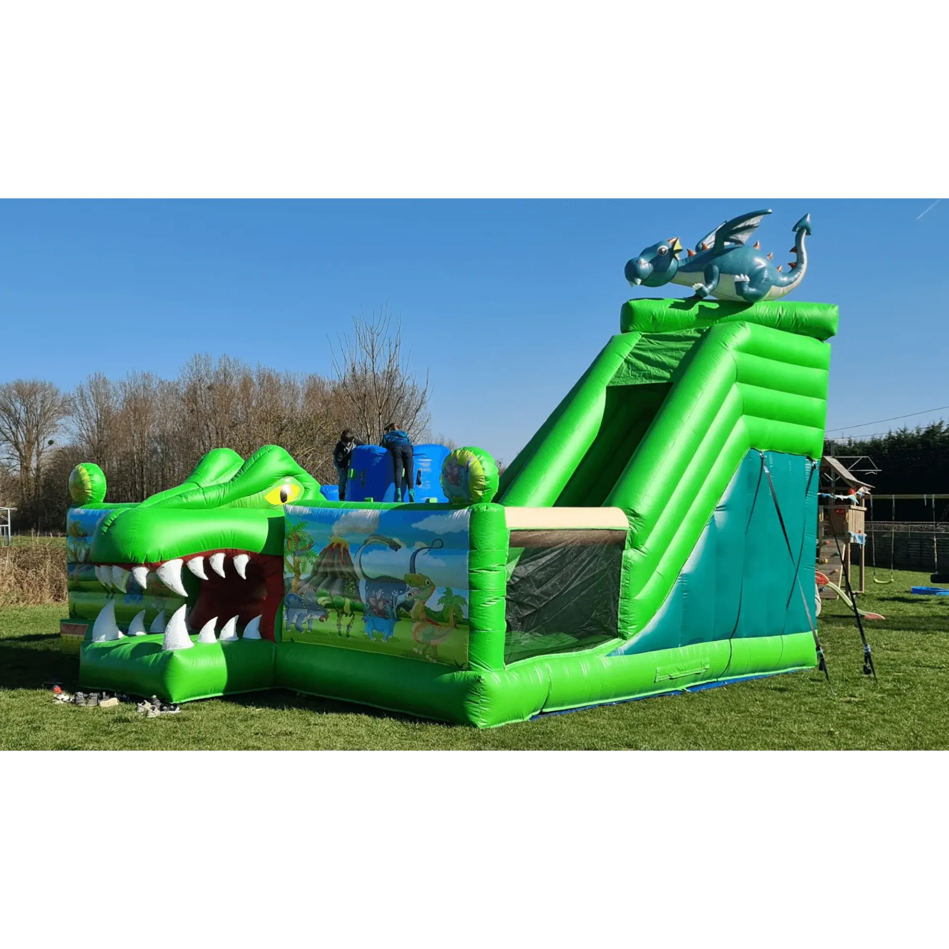 Dinosaurus springkasteel huren: verhuur avontuurlijk springkasteel