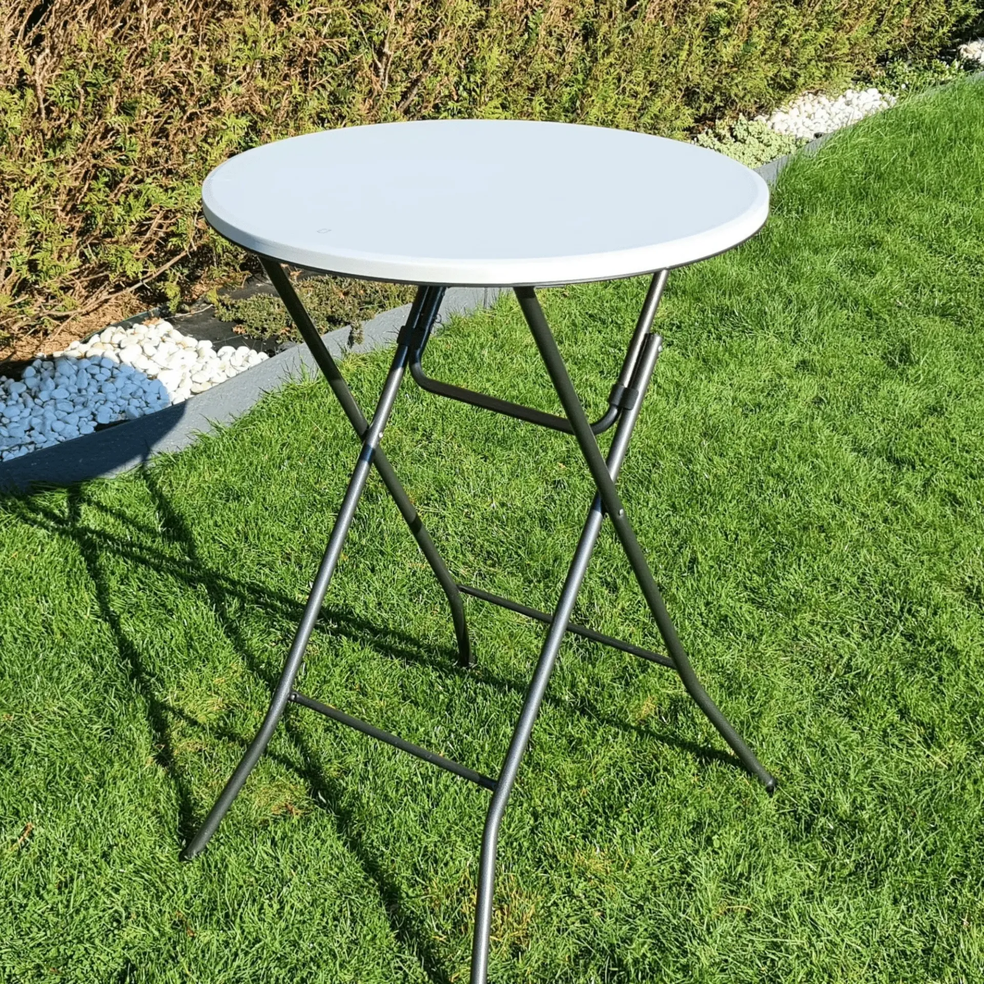 Witte statafel 80 (Ø) x 110 cm